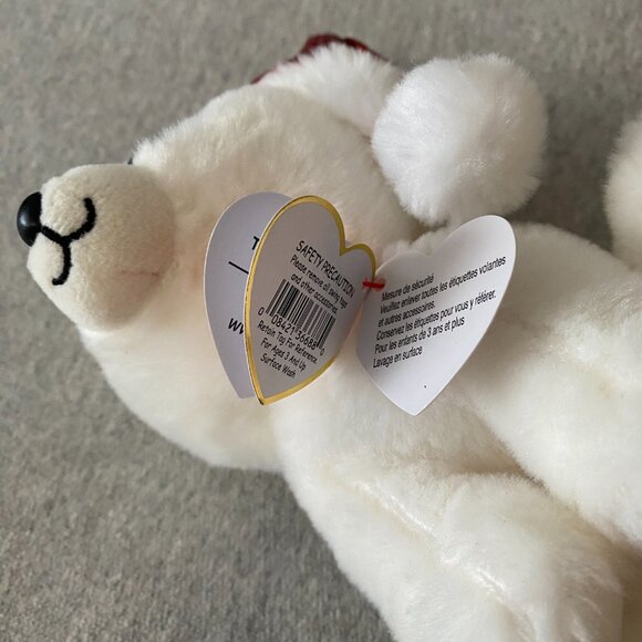 NWT Ty Original Beanie Babies Oslo the Christmas Polar Bear 6" 2019 - Picture 9 of 13